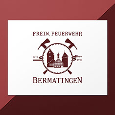 I am CRISM | Logo Design für das Jubiläum der Feuerwehr Bermatingen