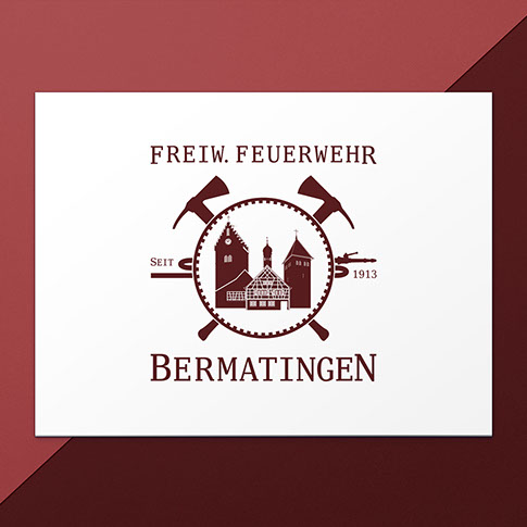 I am CRISM | Logo Design für das Jubiläum der Feuerwehr Bermatingen