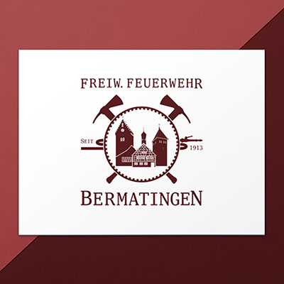 I am CRISM | Logo Design für das Jubiläum der Feuerwehr Bermatingen