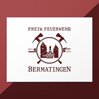 I am CRISM | Logo Design für das Jubiläum der Feuerwehr Bermatingen