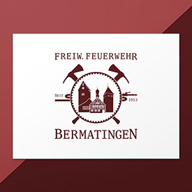 I am CRISM | Logo Design für das Jubiläum der Feuerwehr Bermatingen