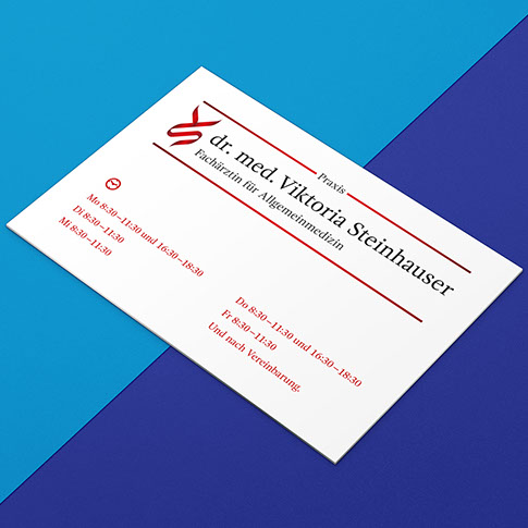 I am CRISM | Praxisschild Design für Dr. Viktoria Steinhauser